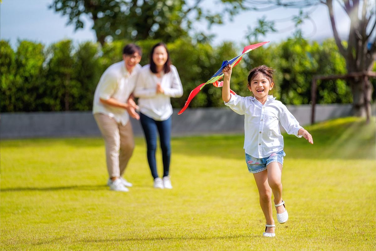 A family at home, the reason income protection is planned first